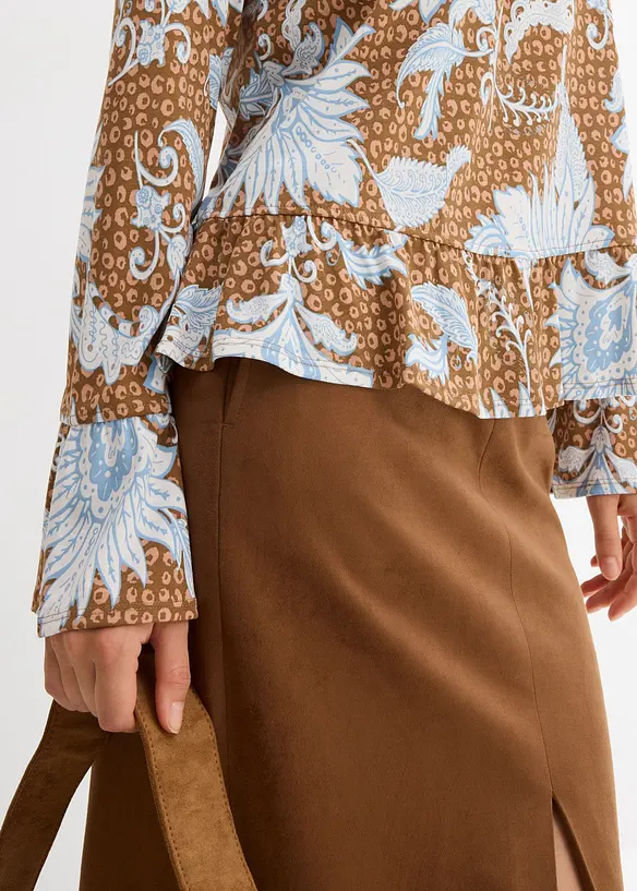Blus av mjuk modalmix, bonprix