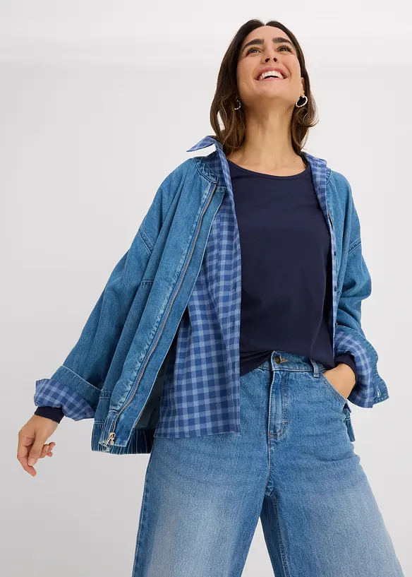Långärmad topp (2-pack), bonprix