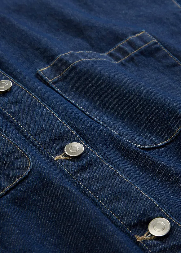 Jeansskjorta i oversizemodell av ekologisk bomull, bonprix