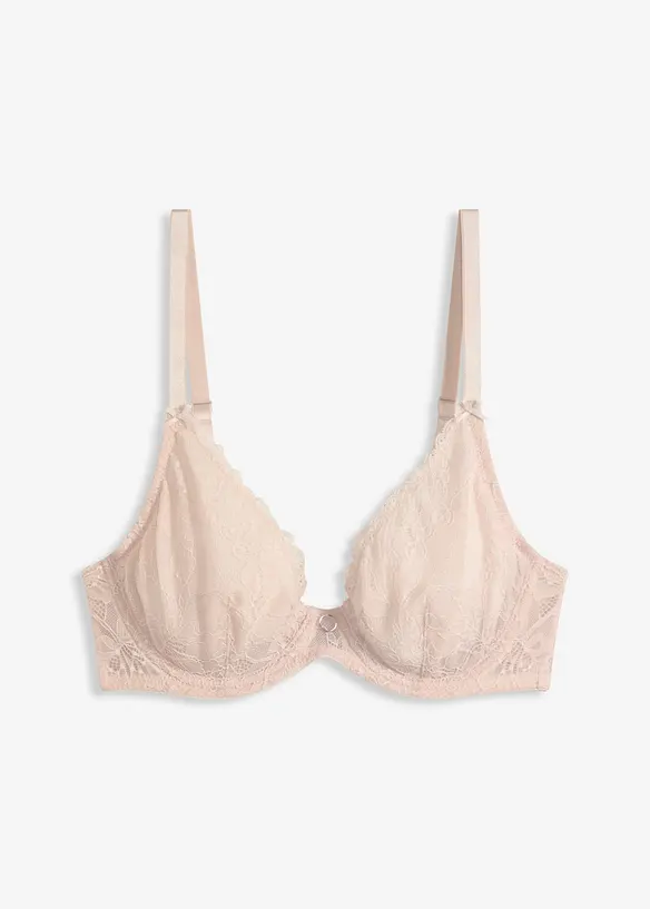BH med blommönstrad spets, bonprix