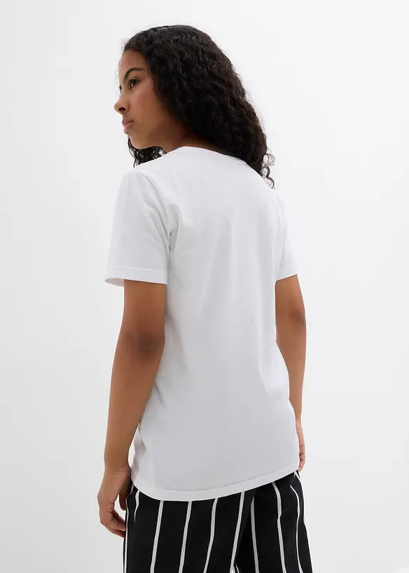 T-shirt av ekologisk bomull (3-pack), bonprix