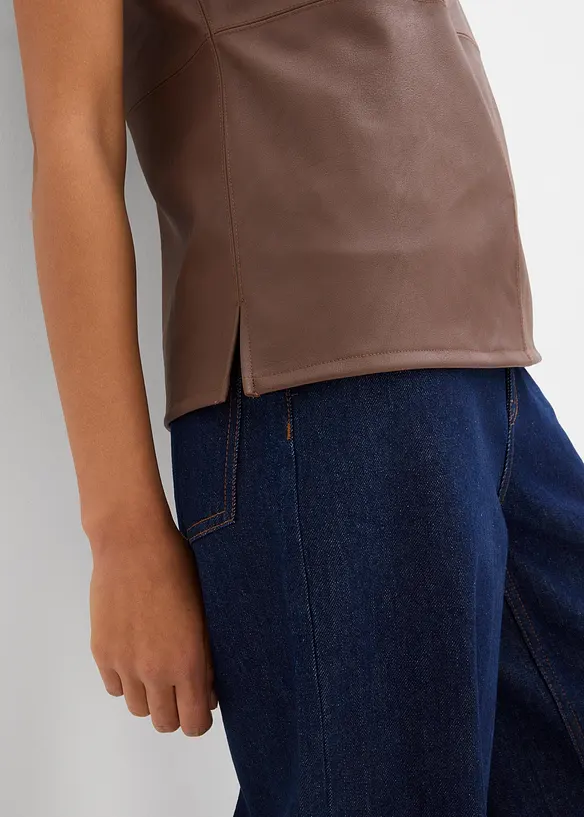 Linne av skinnimitation, bonprix