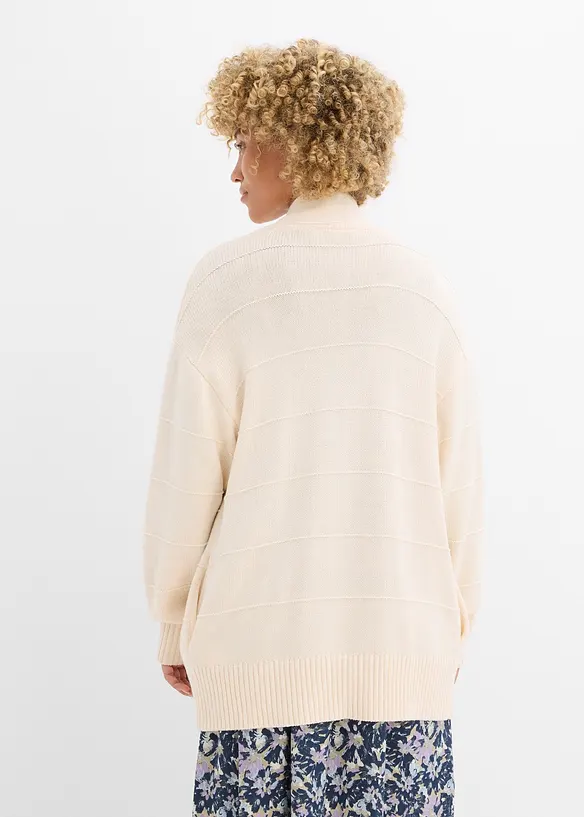Stickad långkofta, bonprix