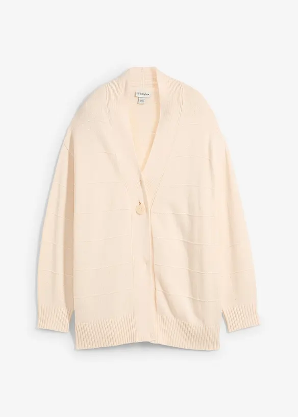 Stickad långkofta, bonprix