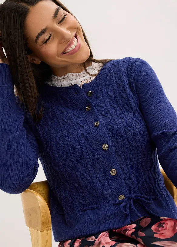 Folkdräktsinspirerad cardigan, bonprix