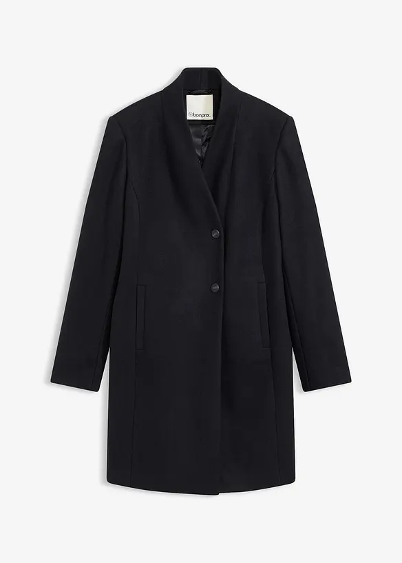 Kort kappa med yllelook, bonprix