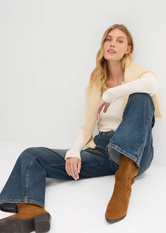 Wide Leg Jeans High Waist, bonprix