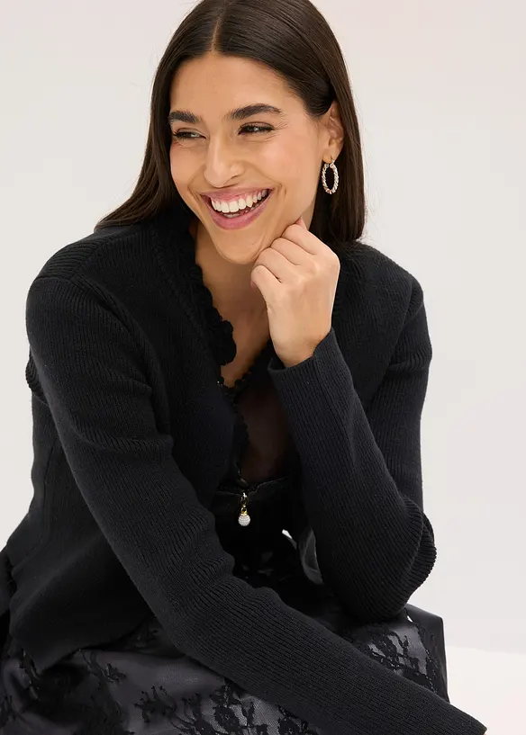 Folkdräktsinspirerad cardigan, bonprix