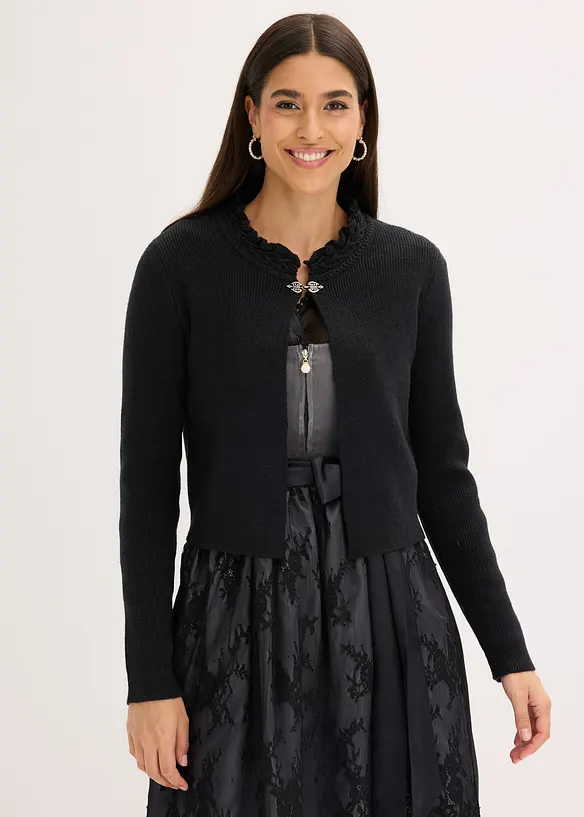 Folkdräktsinspirerad cardigan, bonprix