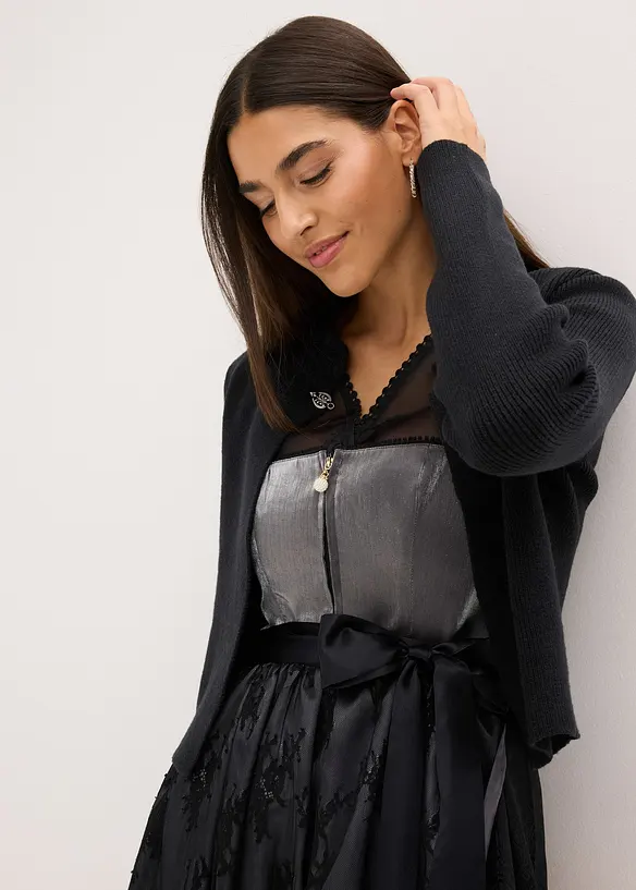Folkdräktsinspirerad cardigan, bonprix