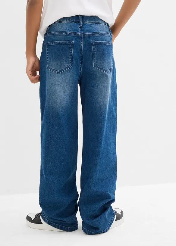 Extra Loose Fit Stretch Jeans för barn, Straight, bonprix