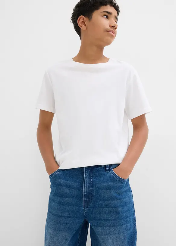 Extra Loose Fit Stretch Jeans för barn, Straight, bonprix