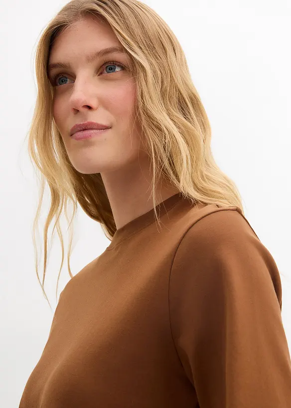 T-shirt av tjock ekologisk bomull, bonprix
