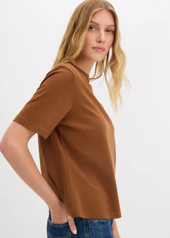 T-shirt av tjock ekologisk bomull, bonprix