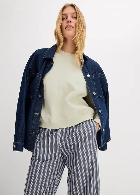 Oversizesweatshirt av ekologisk bomull, bonprix