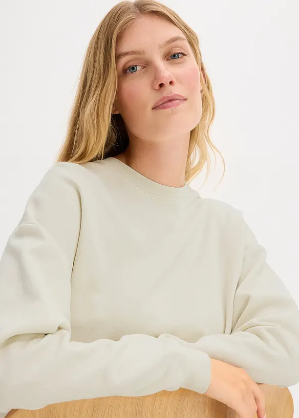Oversizesweatshirt av ekologisk bomull, bonprix