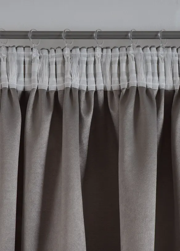 Mörkläggande gardinlängd i jacquard (1-pack), bonprix