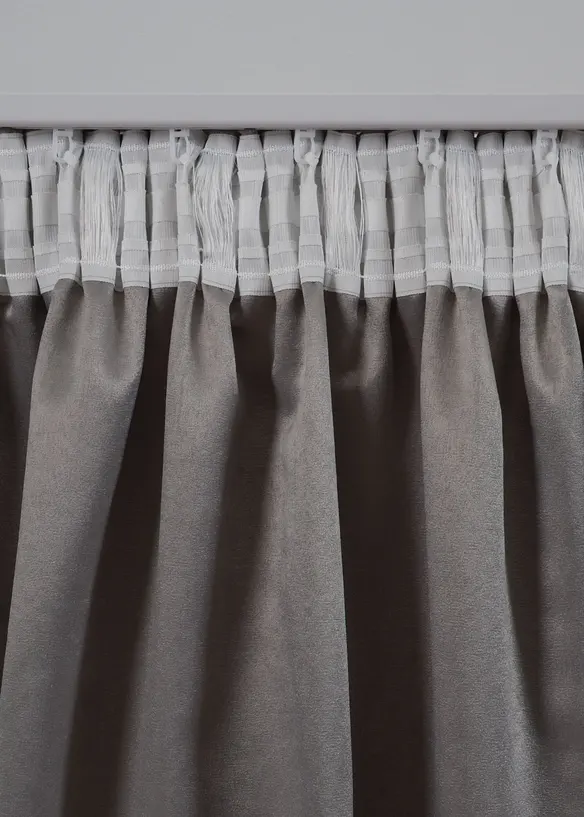 Mörkläggande gardinlängd i jacquard (1-pack), bonprix