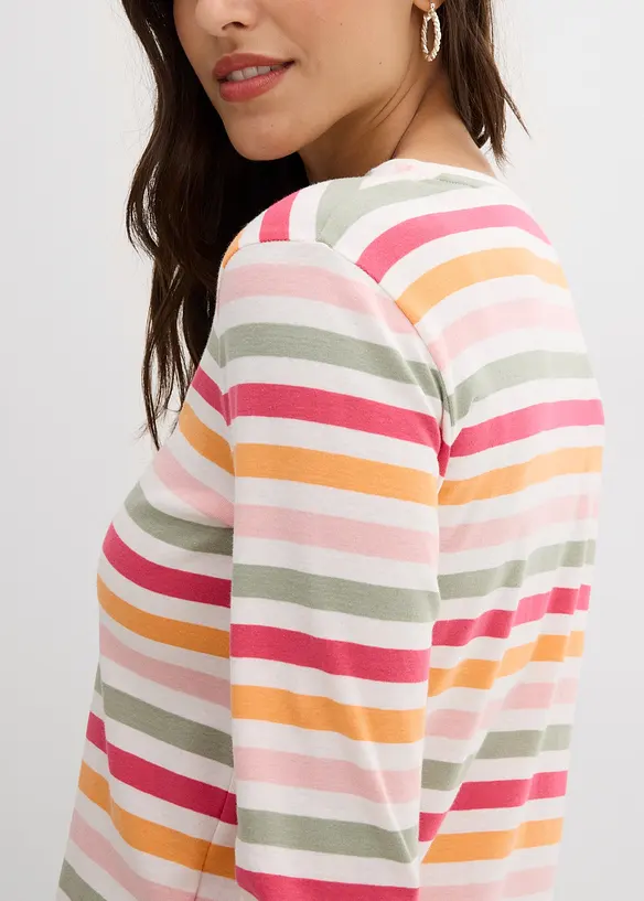 Långärmad topp av ren bomull, bonprix