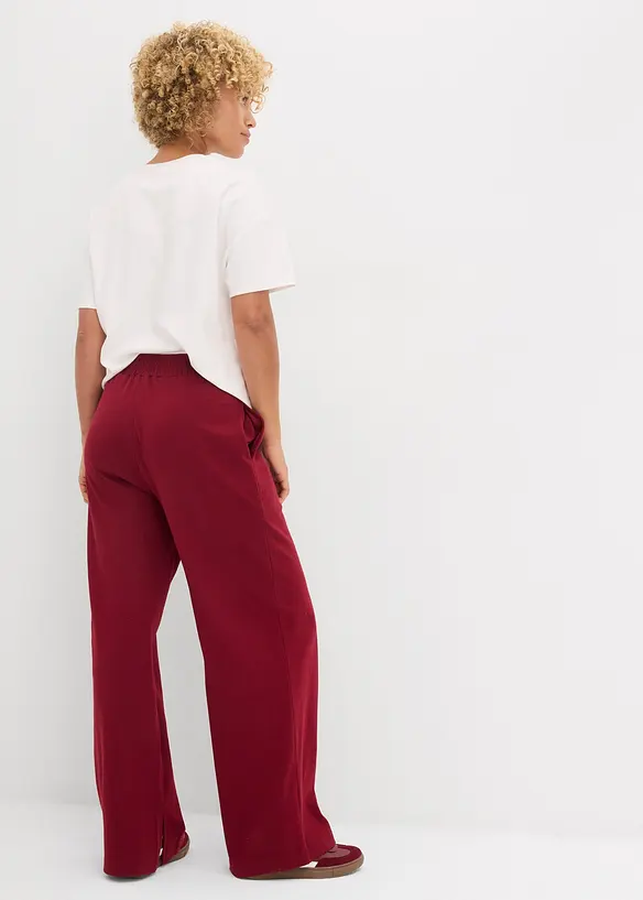 Trikåbyxa av interlock, bonprix