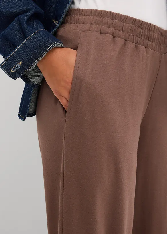 Trikåbyxa av interlock, bonprix