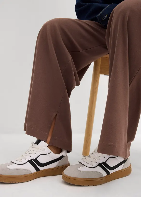 Trikåbyxa av interlock, bonprix