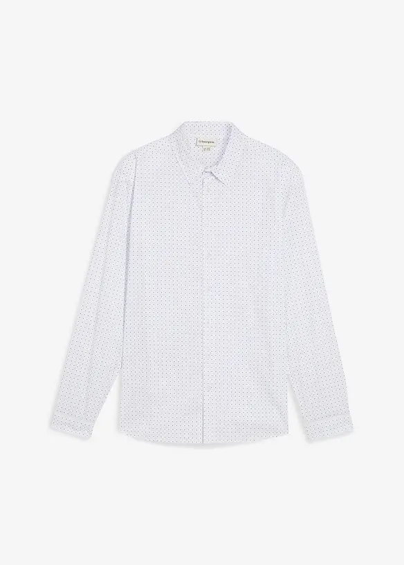 Business-skjorta med minimönster, Slim Fit, bonprix