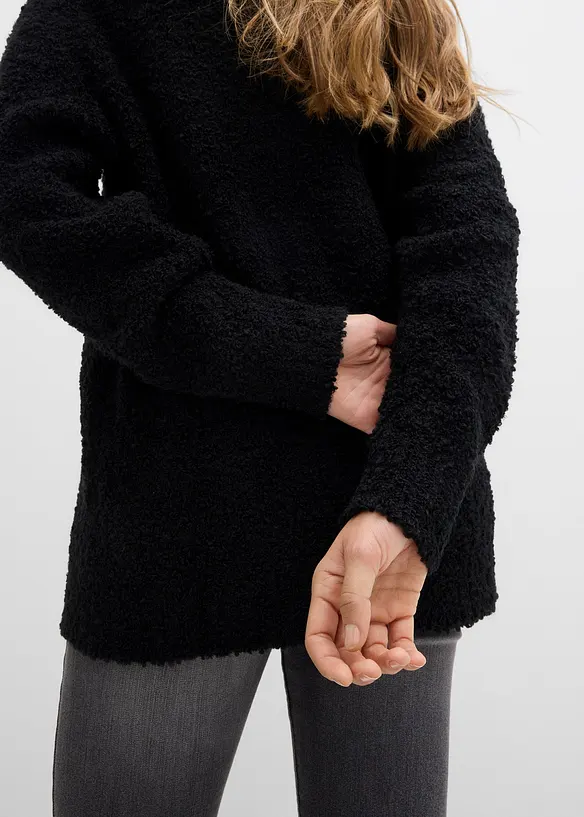 Oversizetröja i bouclé, bonprix
