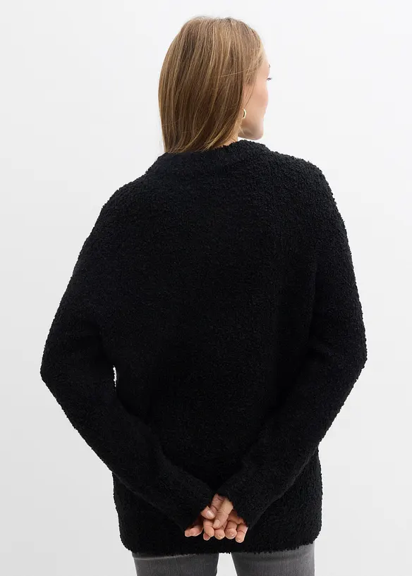 Oversizetröja i bouclé, bonprix