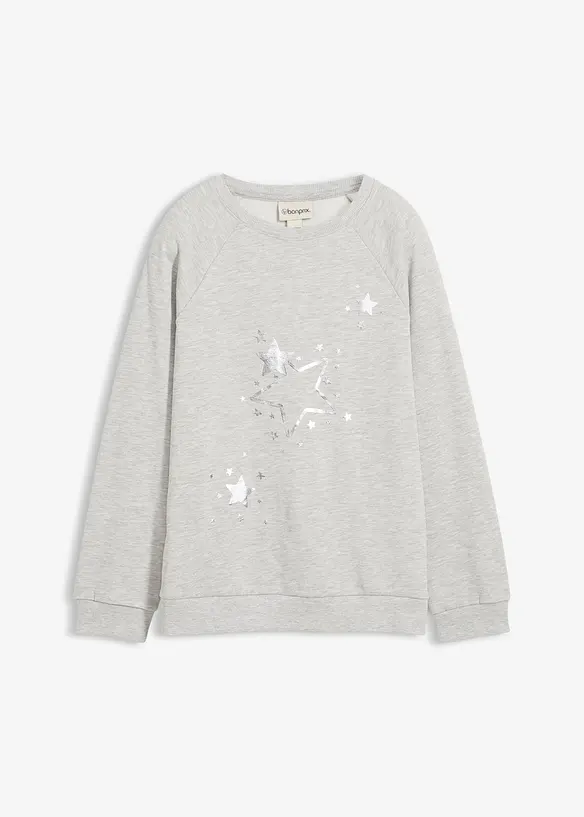 Sweatshirt i ren bomull, bonprix