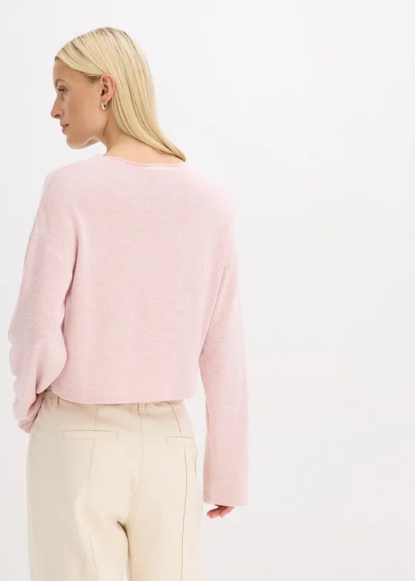 Ribbstickad cardigan, bonprix