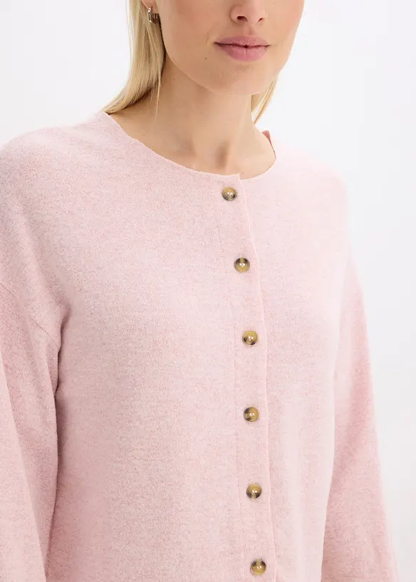 Ribbstickad cardigan, bonprix