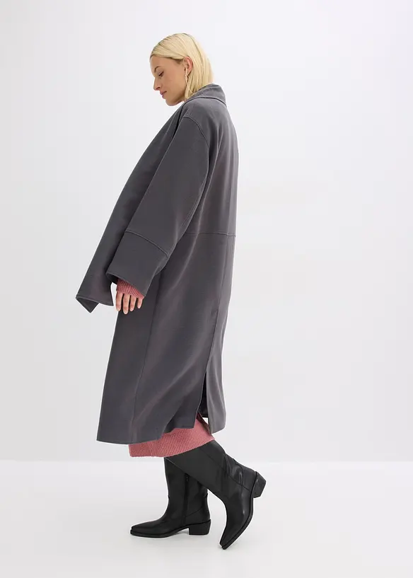 Oversizekappa i mjuk materialmix, bonprix