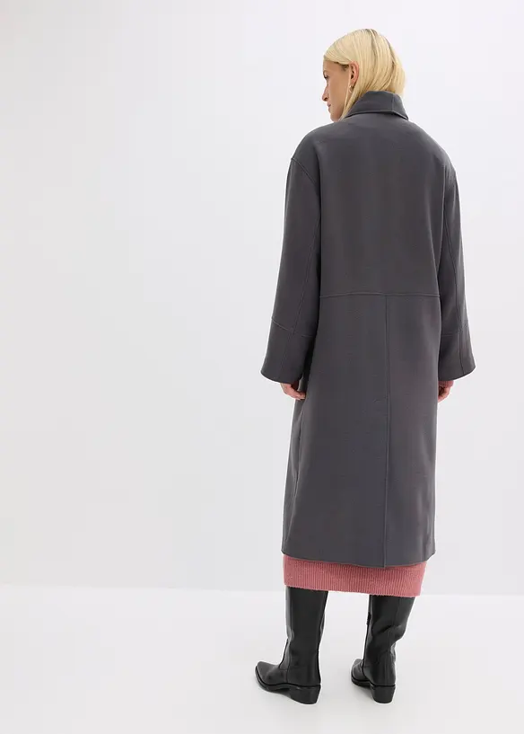 Oversizekappa i mjuk materialmix, bonprix