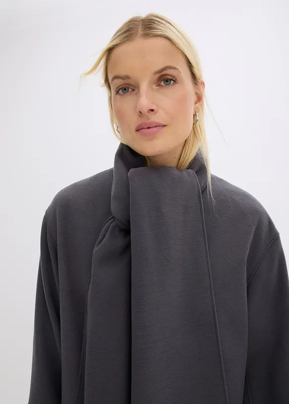 Oversizekappa i mjuk materialmix, bonprix
