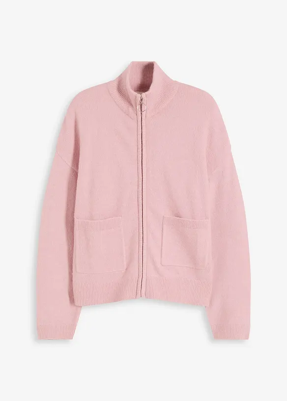 Cardigan med dragkedja, bonprix