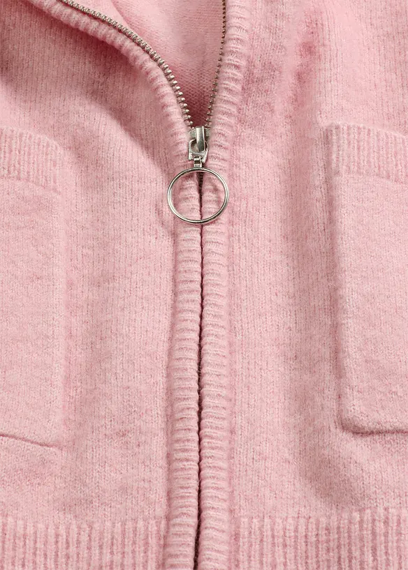 Cardigan med dragkedja, bonprix