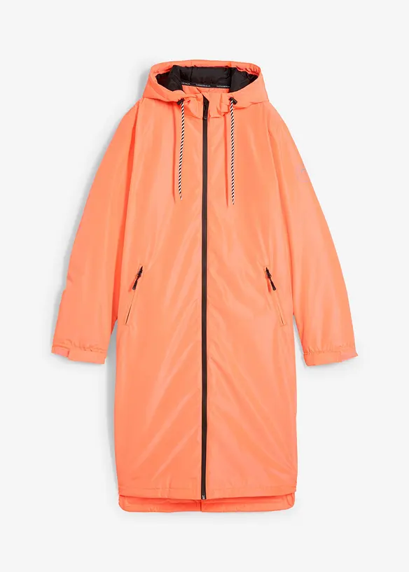 Vadderad mellanlång regnkappa, vattentät, bonprix