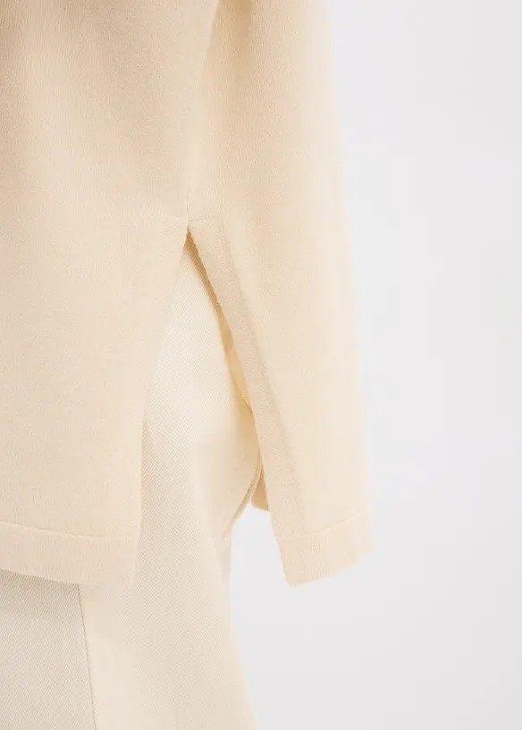 Tröja med poncholook i mjuk viskosmix, bonprix