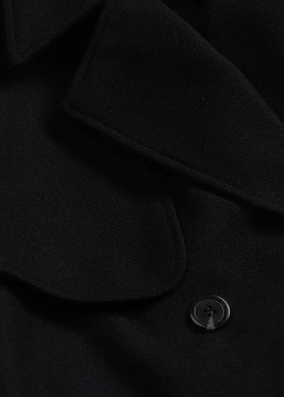 Trenchcoat med yllelook, bonprix