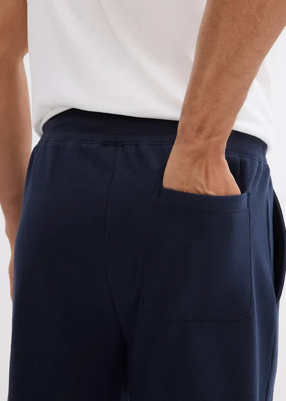 Joggingbyxa med ribbad mudd i bensluten, bonprix