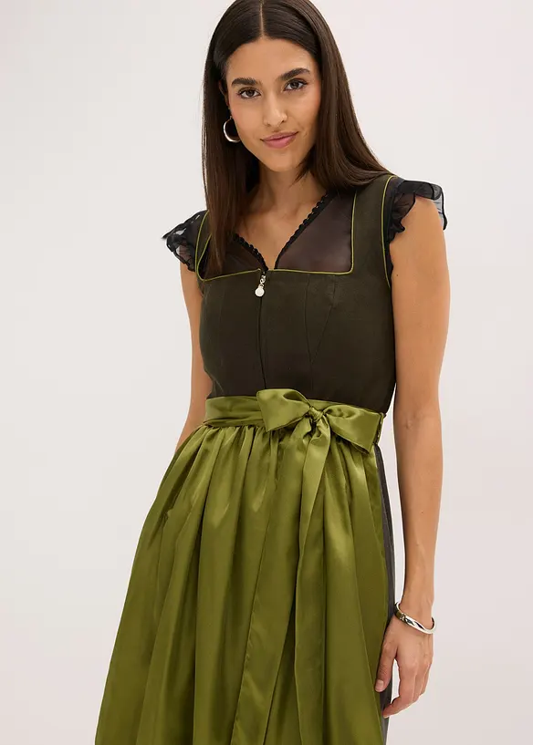 Dirndl och förkläde (2-delat set), bonprix