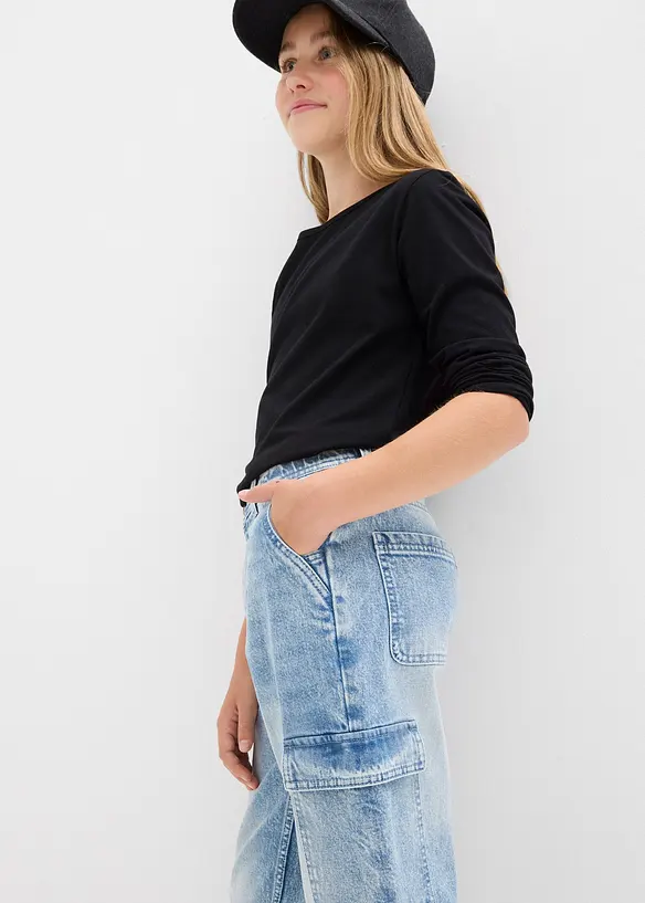 Vida cargojeans Mid Waist, bonprix