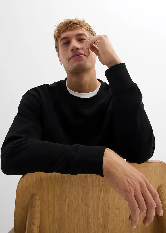 Oversizesweatshirt av ekologisk bomull, bonprix