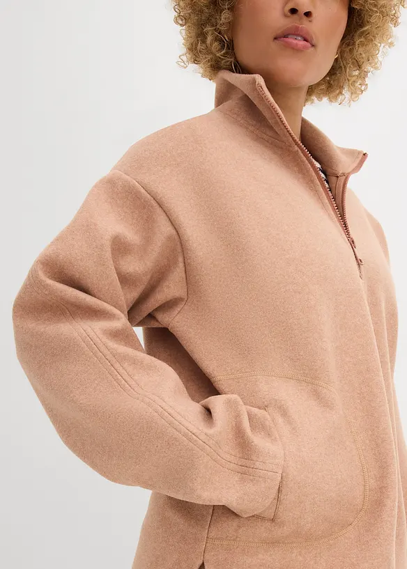 Tröja i oversizemodell med yllelook, bonprix