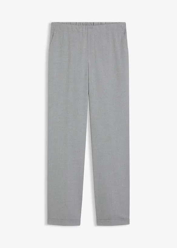 Dra på-byxa med slag, bonprix