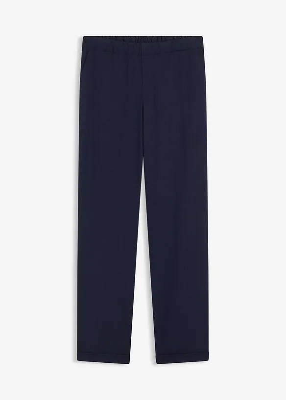Dra på-byxa med slag, bonprix