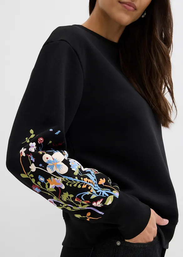 Sweatshirt av bomullsmix, bonprix