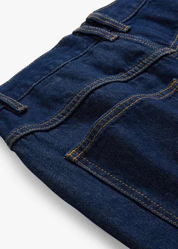 Straight Jeans, High Waist, Long, i ekologisk bomull, bonprix
