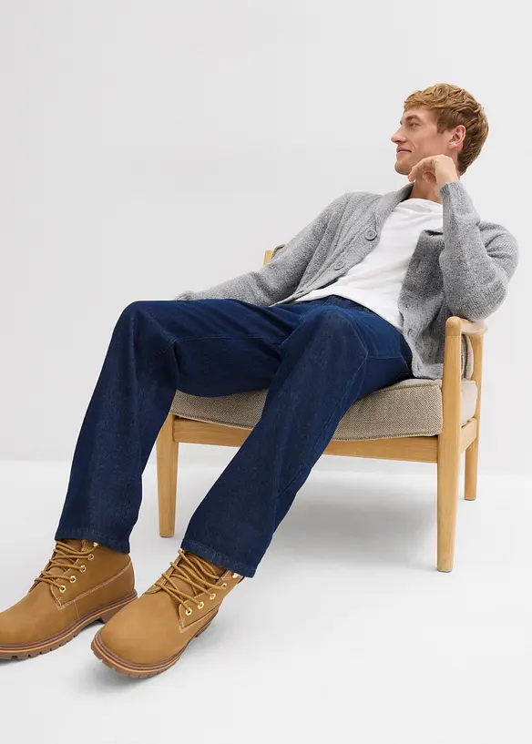 Relaxed Fit Jeans i ekologisk bomull, Straight, bonprix